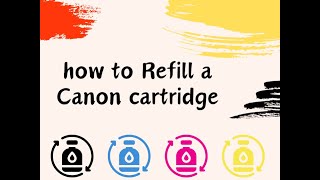How to Refill a Canon 540 &amp; 540xl  Black ink cartridge