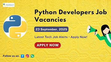 Kickstart Your Career in Python Development | Big Companies Hiring Python Developers 2025
