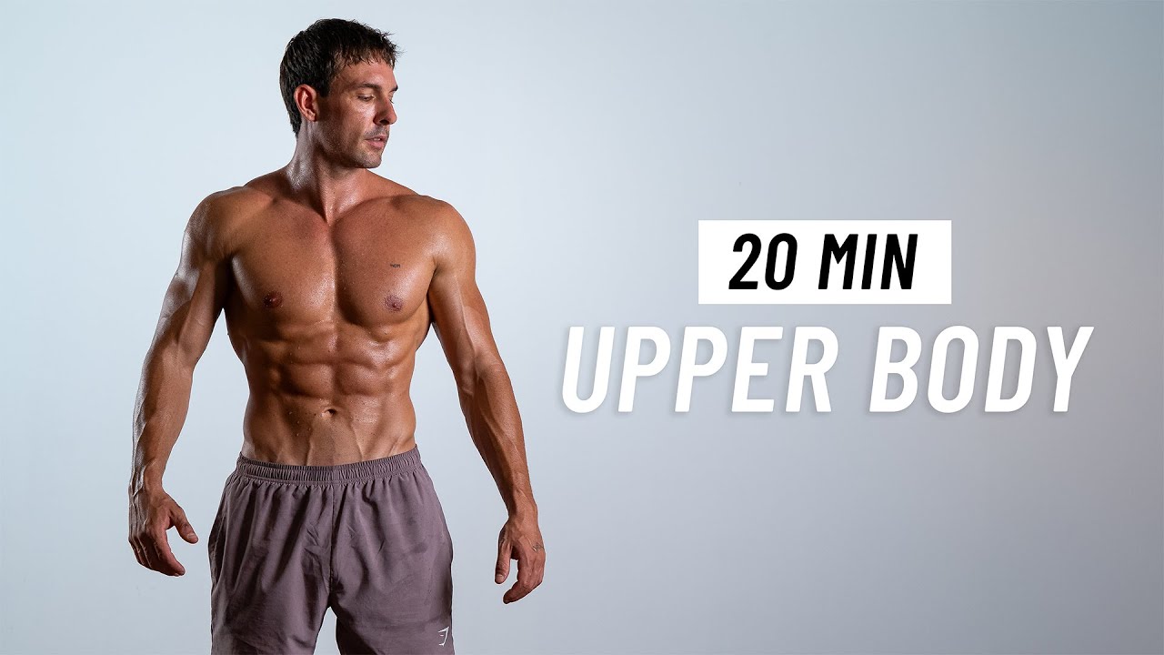 20 Min Upper Body Workout At Home - Tone & Sculpt (No Equipment) - YouTube