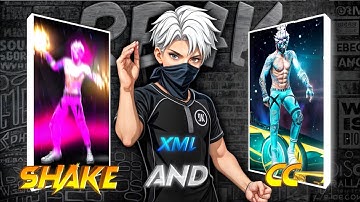 Free fire Editing CC And Shake effect XML 🥀🤩[by RB4K EDITOR]