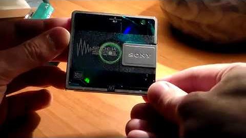 Sony Minidisc 80 COLOR (unpacking)