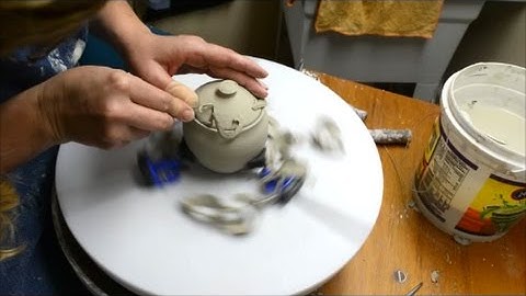 Throwing a Small Lidded Pot Sugar Bowl Sized on the Potter