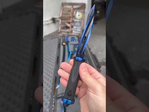 Blue Triple Edged Dagger! 