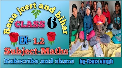Class-6th Maths//Ex-1.2 Ka 1,2,3,4