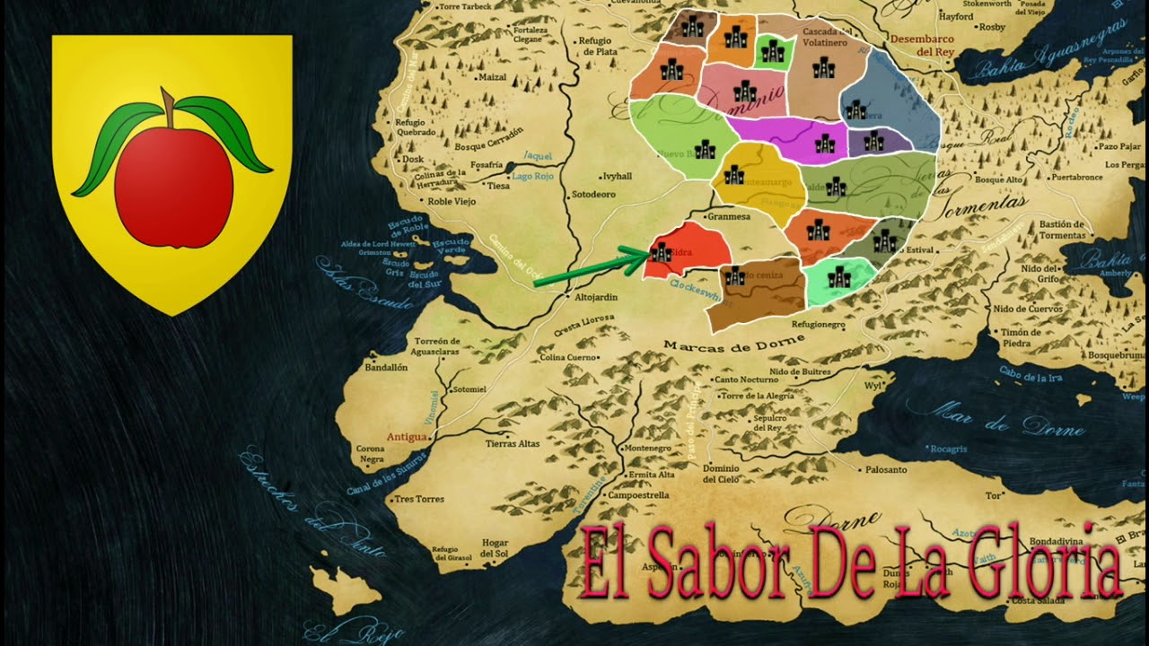 Mapa de Las Casas del Dominio - ASOIAF - YouTube