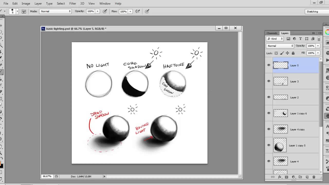 Illustration Lighting and Shading Fundamentals - YouTube