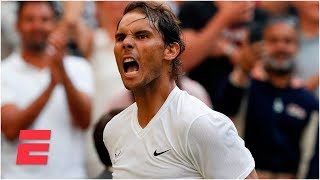 Rafael Nadal outlasts Nick Kyrgios in four sets to advance | 2019 Wimbledon Highlights Rafael Nadal outlasts Nick Kyrgios in four sets to advance | 2019 Wimbledon Highlights