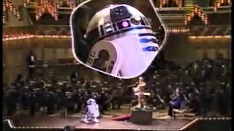 C-3PO Conducts Orchestra with R2-D2 for "Star Wars" Theme