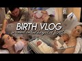 MY BIRTH STORY | Unmedicated Hospital Birth Vlog *raw &amp; positive*