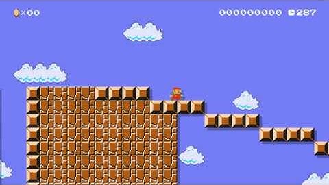 Mario Maker 2: "Obstacle Course" by Shad0wman (level made to train A.I.?)