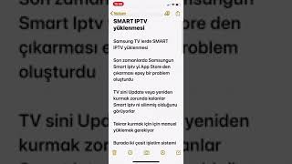 Samsung TV lerde SMART IPTV yüklenmesi