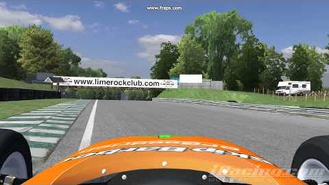 Spectating another iRacer while he tries a new line at full throttle.