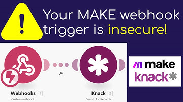 Your MAKE webhook trigger is insecure | Knack integration