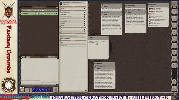 FGC Presents: FG Unity Beta Character Creation 101- Part 5 Abilities Tab