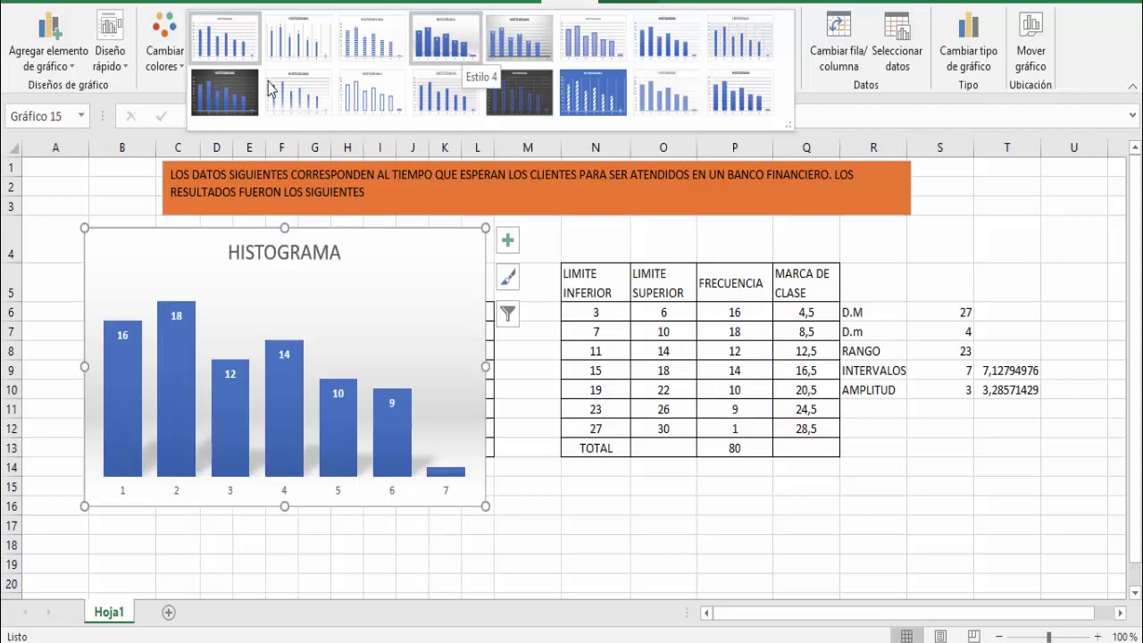 Histograma Y PolÍgono De Frecuencia En Excel Youtube