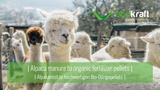 ECOKRAFT  Alpaca manure to fertilizer pellets