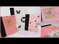 Vuelta al cole -  Cuadernos alterados (+ Shaker &quot;card&quot;) (Scrapbooking)