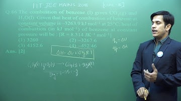 JEE Main 2018 Video Solutions Chemistry Ques. 85 & 86 (Paper Code - B)