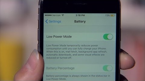 CNET How To - Battery saving features in iOS 9