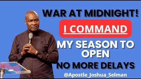 POWERFUL AND PROPHETIC MID-NIGHT PRAYER || APOSTLE JOSHUA SELMAN LIVE STREAM