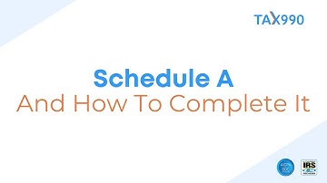 Form 990 Schedule A And How To Complete It With Tax990.com
