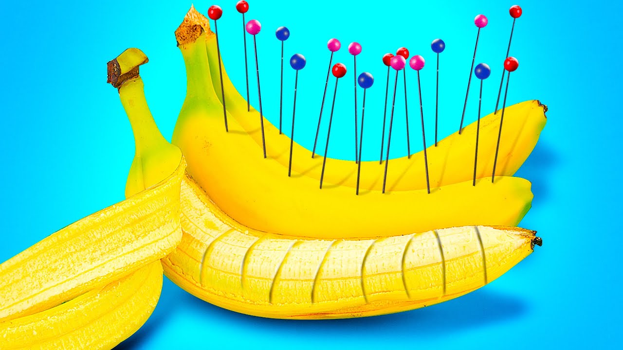 30 BANANA LIFE HACKS WHICH ALL MINIONS WOULD ENVY - YouTube