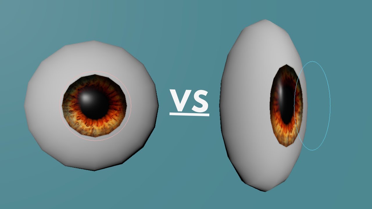 HOW TO RIG NON SPHERICAL EYES IN MAYA