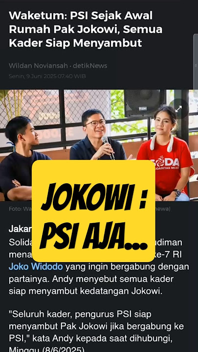 JOKOWI : PSI AJA... #beritaterkini #update #news #beritaterbaru #jokowi #psi #politik #prabowo