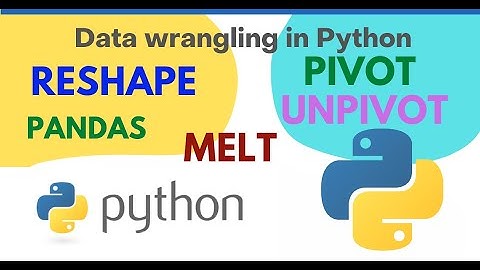 Python - How to reshape data using Pandas | Pivot | Unpivot | melt