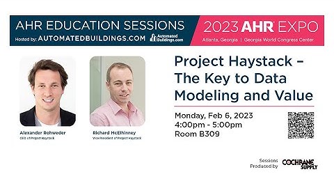AHR 2023 Educational Session - Project Haystack