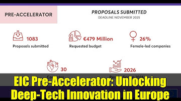 EIC Pre-Accelerator: Unlocking Deep-Tech Innovation in Europe | €500K Funding Opportunity