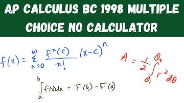 AP Calculus BC 1998 Multiple Choice 1-28 (no calculator)