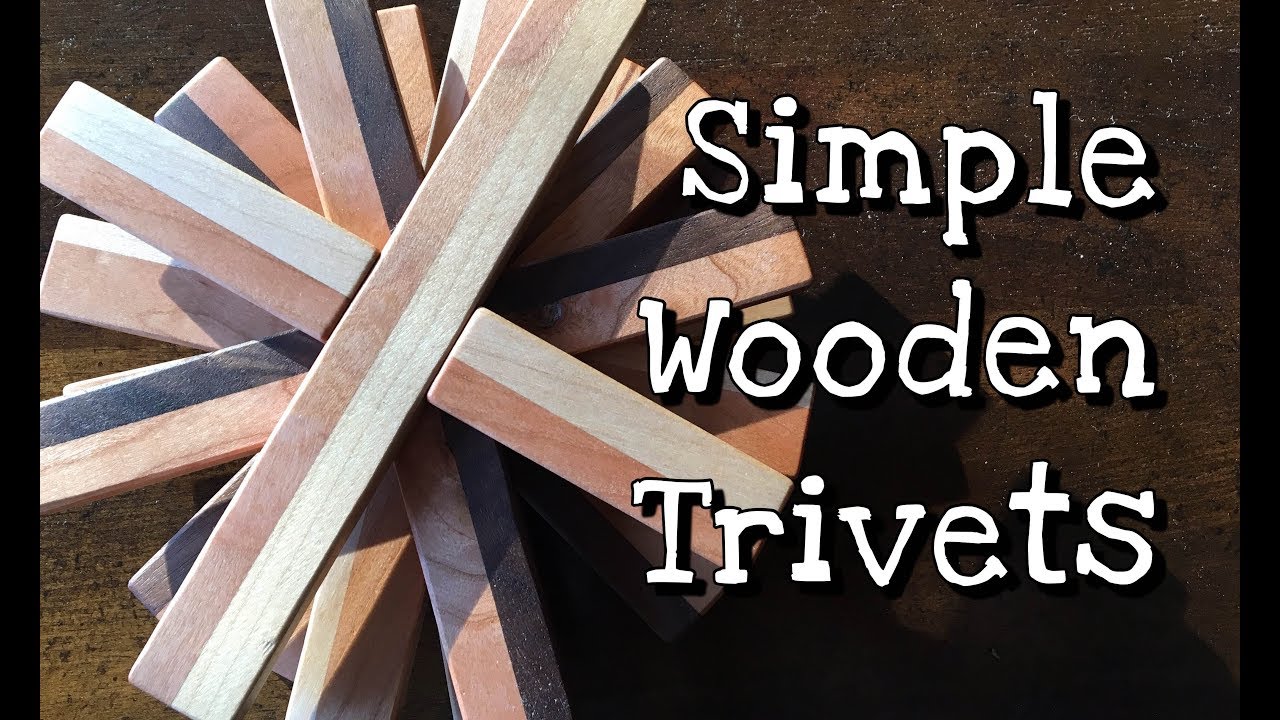 Making simple wooden trivets. - YouTube