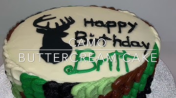 Camo Birthday Cake