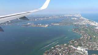 Aterrizando en Miami, Florida