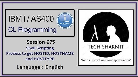 Process to get host details in ibmi training  | shell scripting in ibmi
