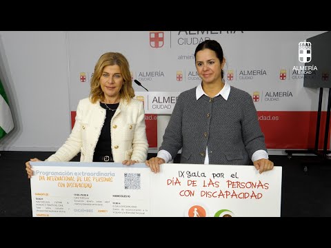 Presentación del programa con motivo del Día Internacional de las Personas con Discapacidad