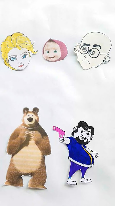 Masha and the bear John ♥️ #masha #bear #brazil #motupatlu #drawing