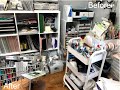 Craft Room Clean Up | Lisa's Craft Room | Craft Room Organization & Tour ***Jessica Grace***