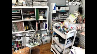 Craft Room Clean Up | Lisa's Craft Room | Craft Room Organization & Tour ***Jessica Grace***