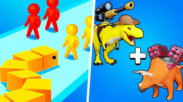 Snake Colors 3D | Dino Run Battle - 1⭐ MAX LEVEL Gameplay Walkthrough