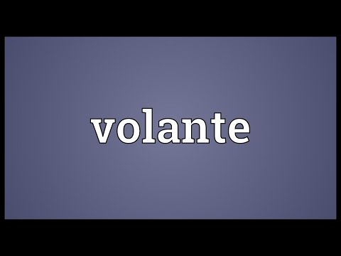 Volante Meaning