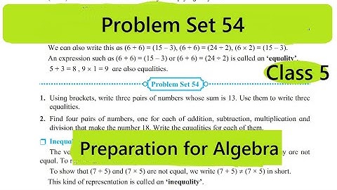 Math Problem set 54 Solution  Std 5 Maharashtra State Board / Class 5 Problem set 54 SSC Math