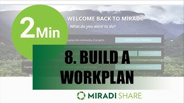 8. BUILD A WORK PLAN