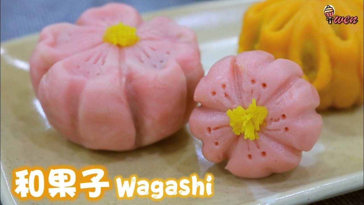 ⁣[ENG SUB] 日本和果子食谱（樱花，玫瑰）用白莲容制作 How to Make Japanese Wagashi (Sakura, Rose) White Lotus Paste Version