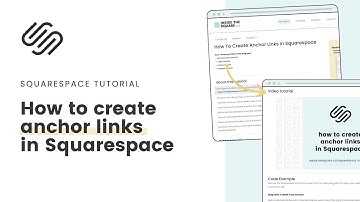 Squarespace Anchor Links - The Easy Way! // How To Make Anchor Links on Any Page in Squarespace