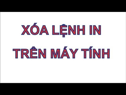 Thủ thuật máy tính - Cách Thoát hết lệnh in khi máy in không in | Foci