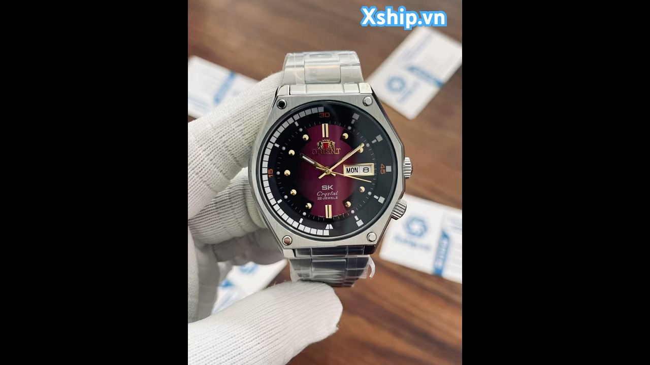 Orient SK Automatic Pink Dial Stainless Steel Men Watch RA