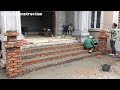 Construction Techniques Of The Most Beautiful And Accurate Brick Porch Steps - Beautiful Design