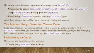 How to Access @ ViewChild Element in Angular Without Using nativeElement